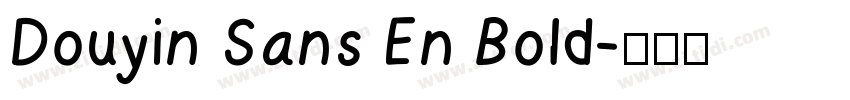 Douyin Sans En Bold字体转换